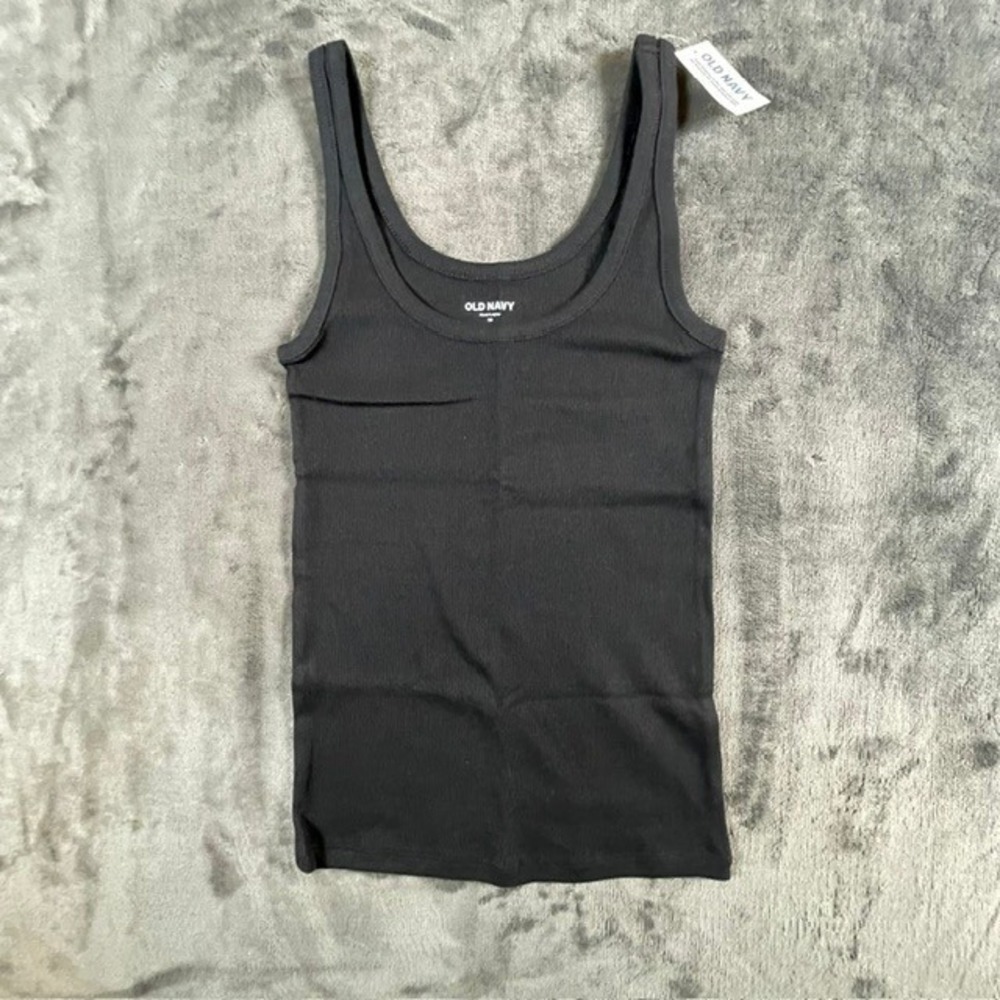 Old Navy Womens First-Layer Ribbed Tank Top Black XS New With Tags